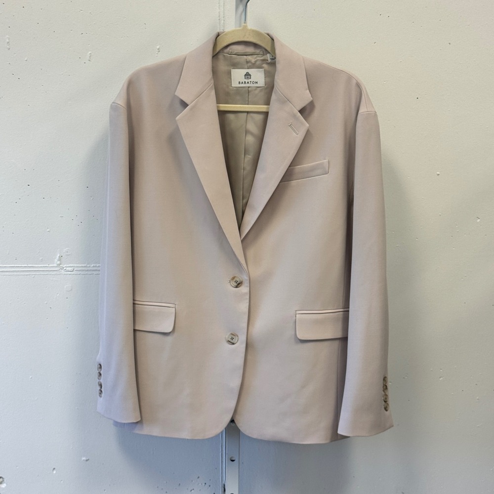 Aritzia Babaton Agency Blazer Relaxed Single-breasted Wool Blazer‎ Jacket Career
